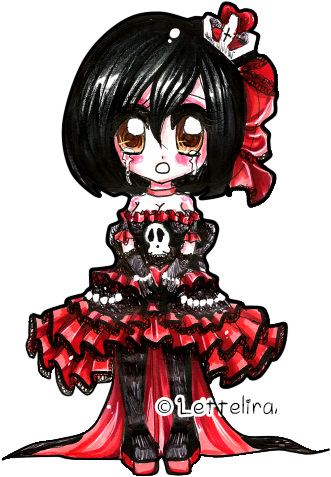 Gothic Chibi Queen - Gothic Chibi (350x484)