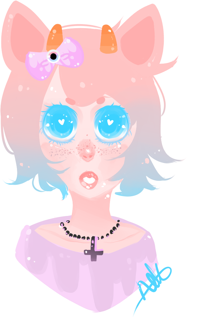 Pastel Goth Rin 2 By Neko-kiss - Cartoon (779x1031)