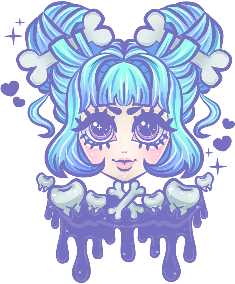Teeth And Bones By Missjediflip - Cartoon (823x971)