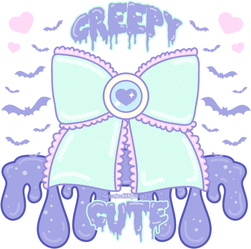 Creepy Cuteillustrator Cs6pastel Goth - Pastel Goth Transparent (894x894)