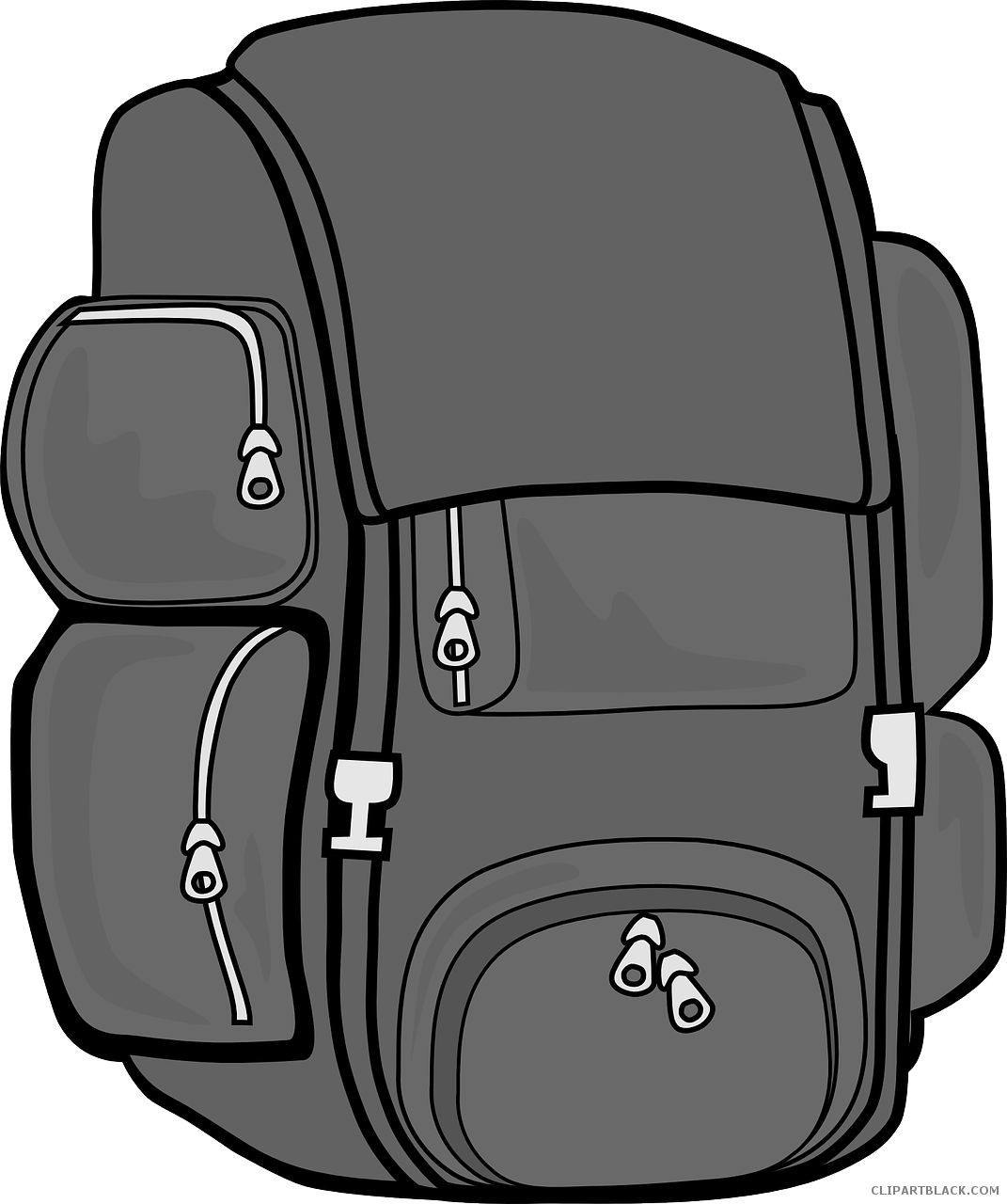 Backpack Tools Free Black White Clipart Images Clipartblack - Back Pack Clipart (1071x1280)