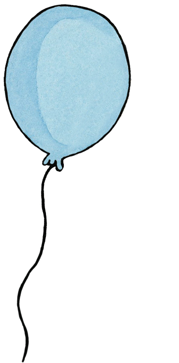 Blue Ballon - Party Png (362x732)