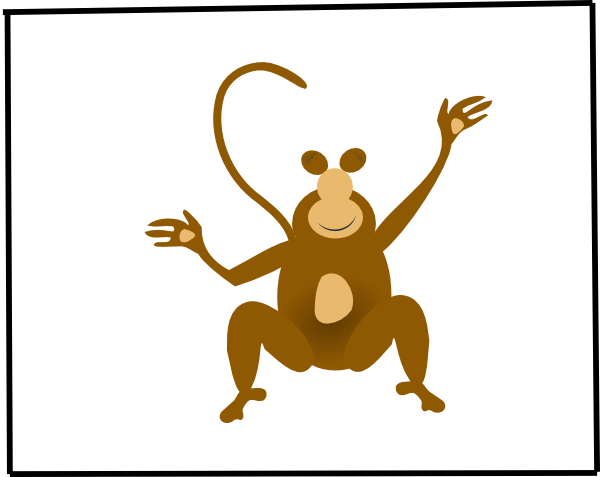 Monkey Svg Clip Arts 600 X 477 Px - Boys 1st Birthday Quotes (600x477)