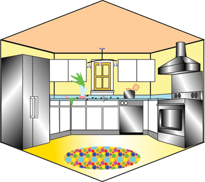 Clip Art Living Room Joy Studio Design Gallery Best - Kitchen Layout Clipart (420x373)