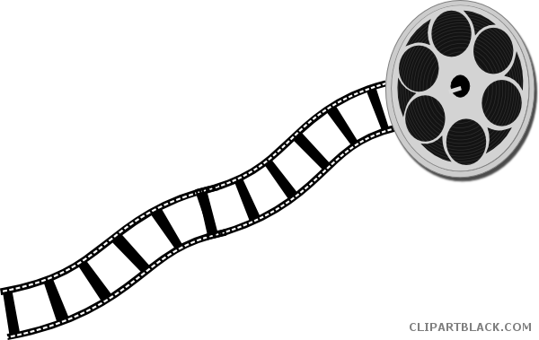 Movie Reel Tools Free Black White Clipart Images Clipartblack - Film Strip Clip Art (600x379)
