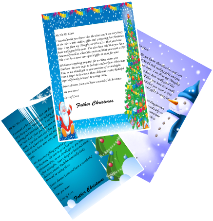 Looking For A Santa Letter For Your Children This Christmas - Santa Letter Background (437x455)