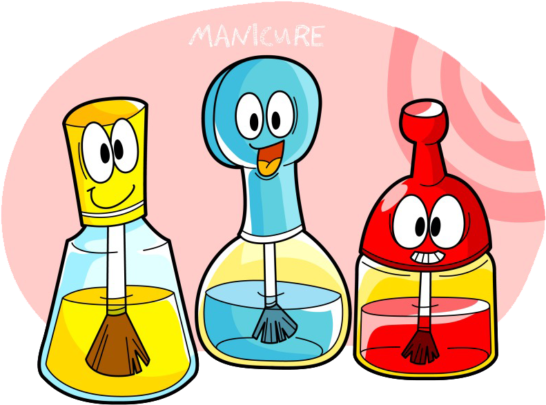 Nail Polish Illustration - 卡通 膠水 (790x600)