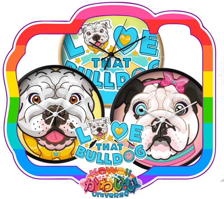 English Bulldog Clipart Kawaii - Pug (800x800)