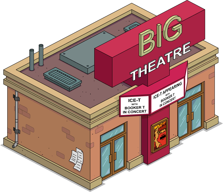 Big T Theatre - Simpsons Tapped Out Big T Theatre (736x636)