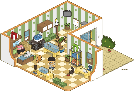 Sephiroth-art 205 5 Lelembut Pet Store By Riestagema - Storepixel Art (470x350)