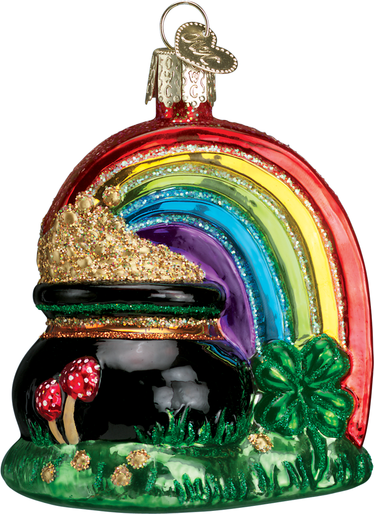 Christmas Tree - Old World Christmas Pot Of Gold Ornament (1200x1200)