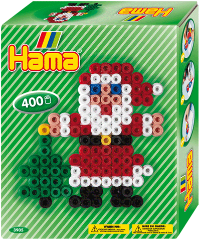 It Fits In A Stocking, Finishes Off A Present And Keeps - Hama Father Christmas Pocket Gift Set (600x727)