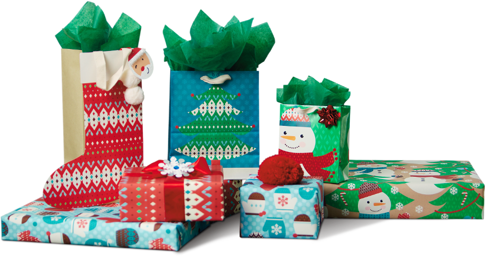 Veterans Day Thank You Kids Download - Christmas Gifts Wrapped Png (980x517)