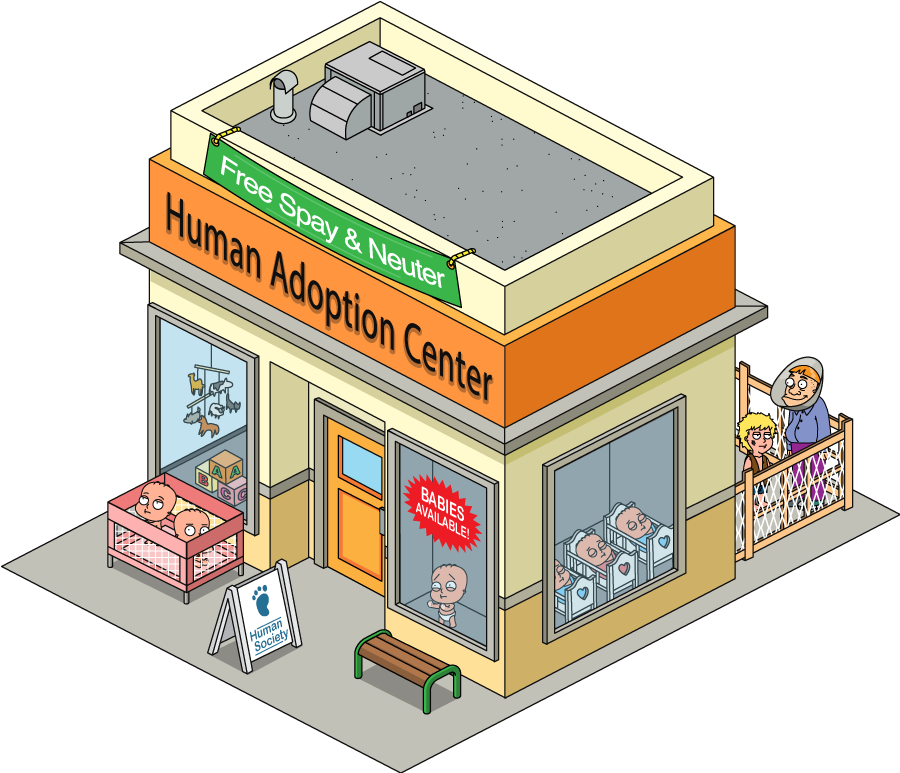Human Adoption Center - Illustration (899x833)