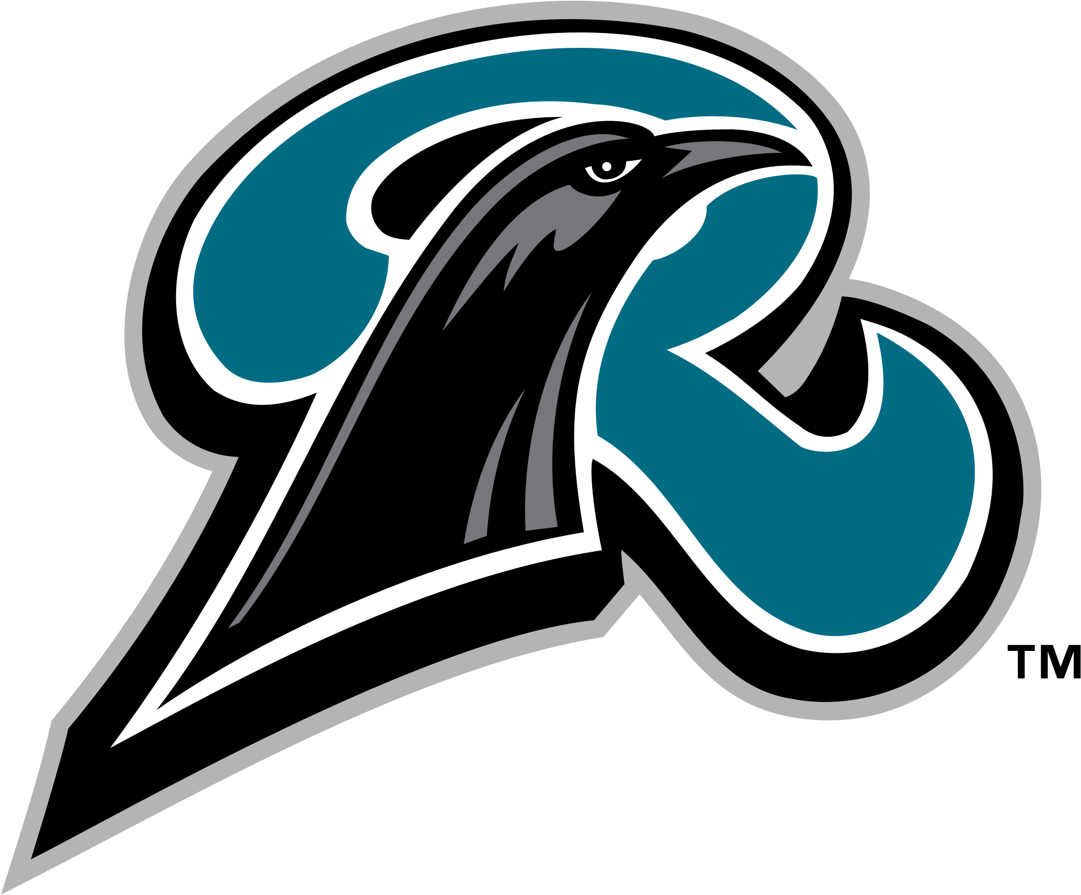 New Haven Ravens Logo Black And White - New Hampshire Fisher Cats (2400x2400)