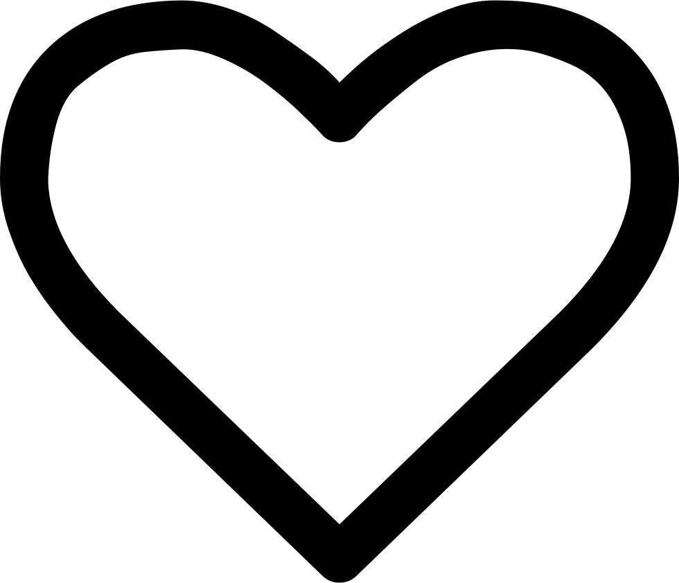 Png File - Font Awesome Heart Icon (980x842)