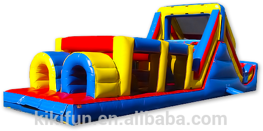 2017 جديد ألعاب نفخ المعدات المستخدمة العملاقة في المعدات - Bounce House Obstacle Course (525x370)