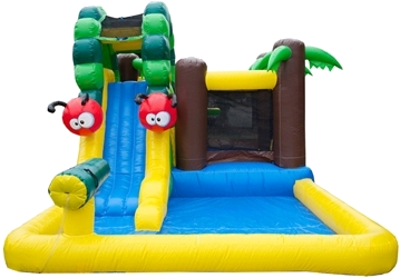 Add To Any Inflatable For Only $50 - Jumporange Caterpillar Mud Park Wet/dry Combo Bounce (400x400)