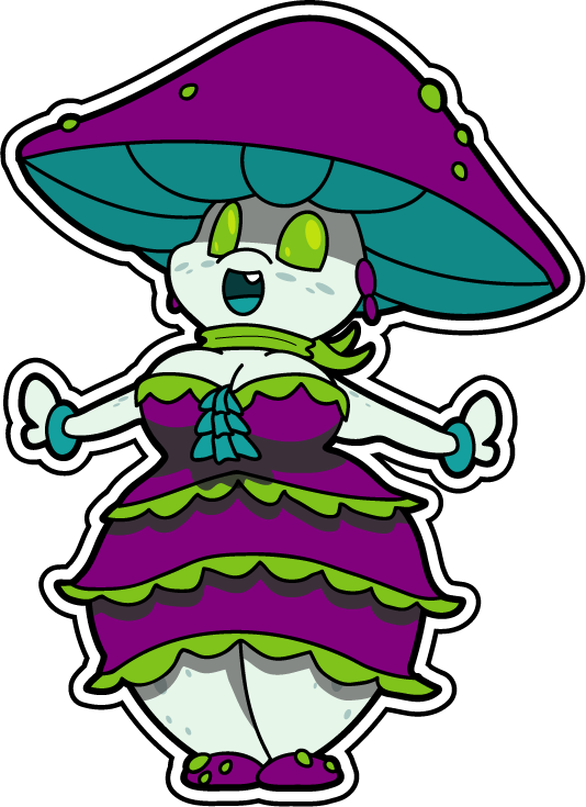 Mushroom Girl By Sageroot - Mushroom (534x735)