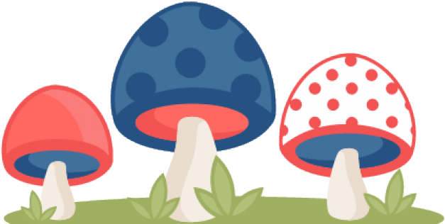Mushroom Clipart Polka Dot - Clip Art (640x480)