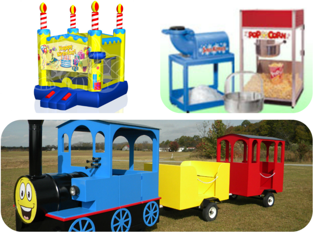 Trackless Train & Bounce Package - Snow Cone Machine (666x500)