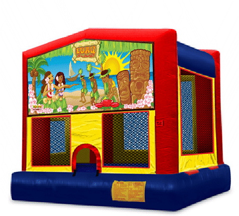 Luau Beach Bounce Jumper - Happy Birthday Bounce House Banner (480x480)