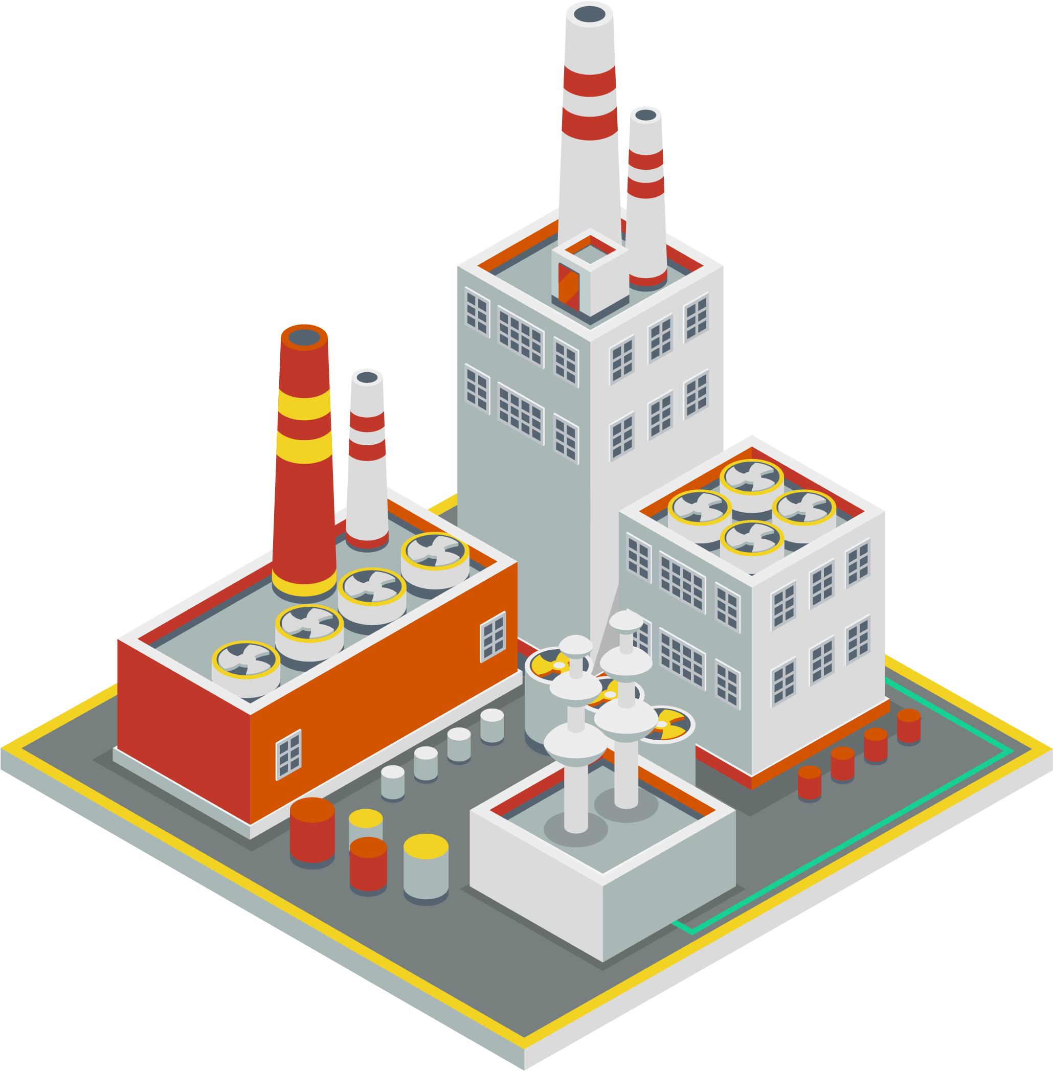 Power Station Electricity Electrical Substation Illustration - Subestacion Electrica En Casa (2359x2617)