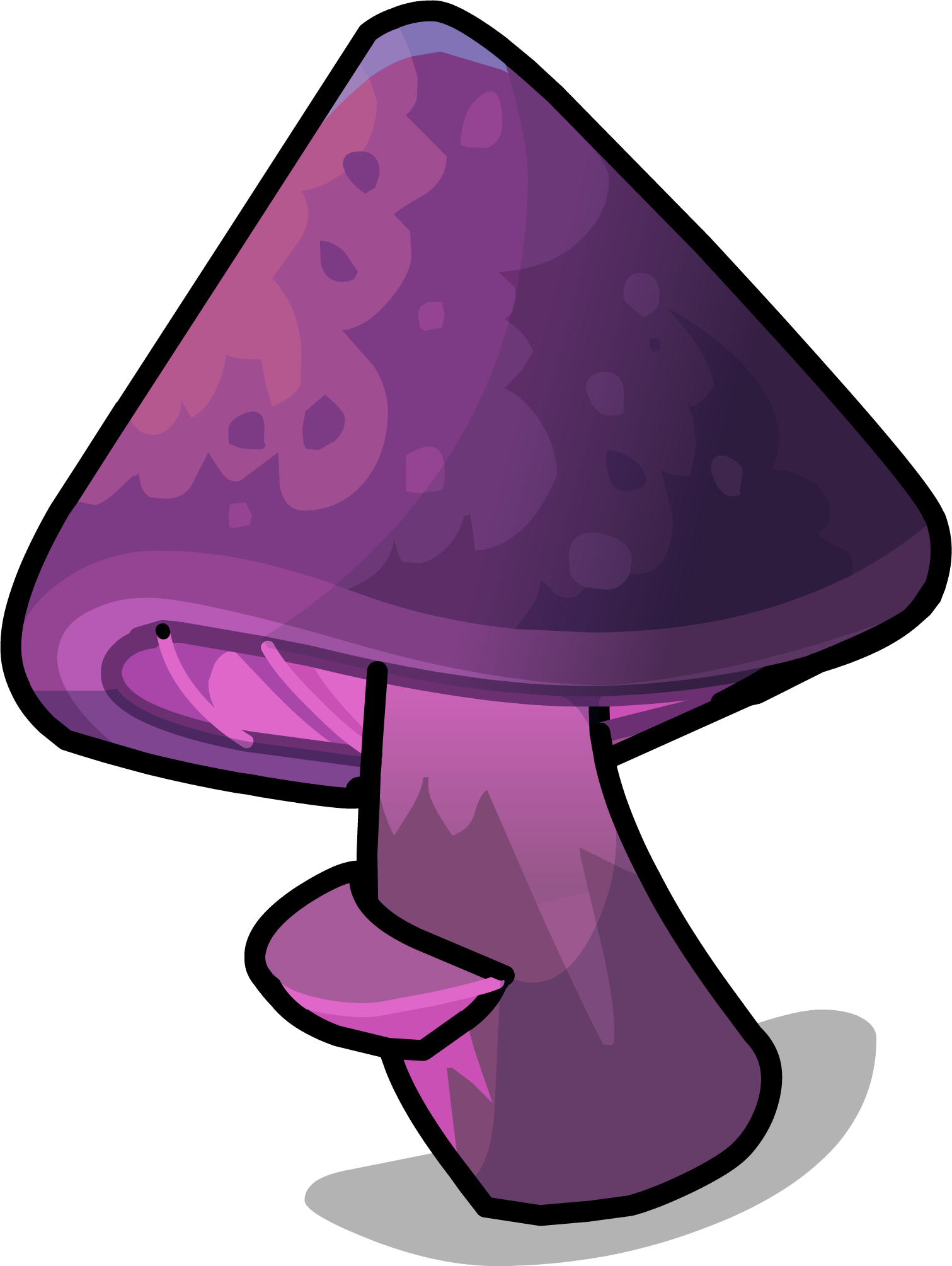 Tall Mushrooms Sprite 004 - Mushroom (1511x2009)