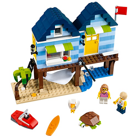 Have Summer Fun With The Cozy 3 In 1 Beach House, Featuring - Lego Creator Beachside Vacation (600x450)