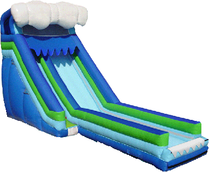 Wave Kids Water Slide N Slip - Inflatable (412x340)