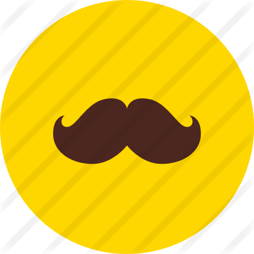 Moustache - Circle (512x512)