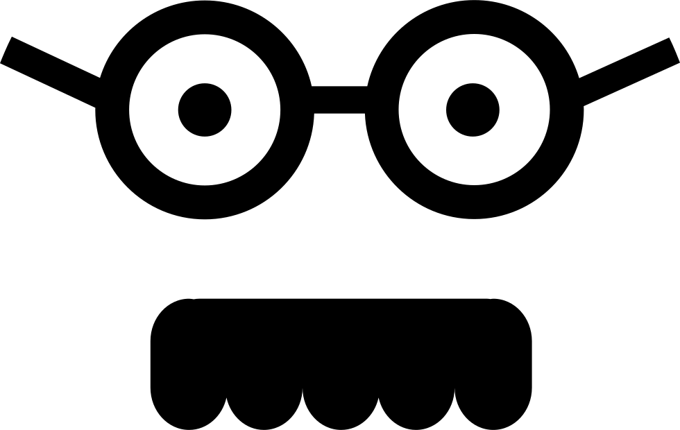 Male Square Face With Glasses And Mustache Comments - Emoticon (980x620)