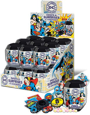A051000 Dc Comics Surprise Pod In Tray With Fill - Dc Comics Surprise Pods - 18 Count (400x400)