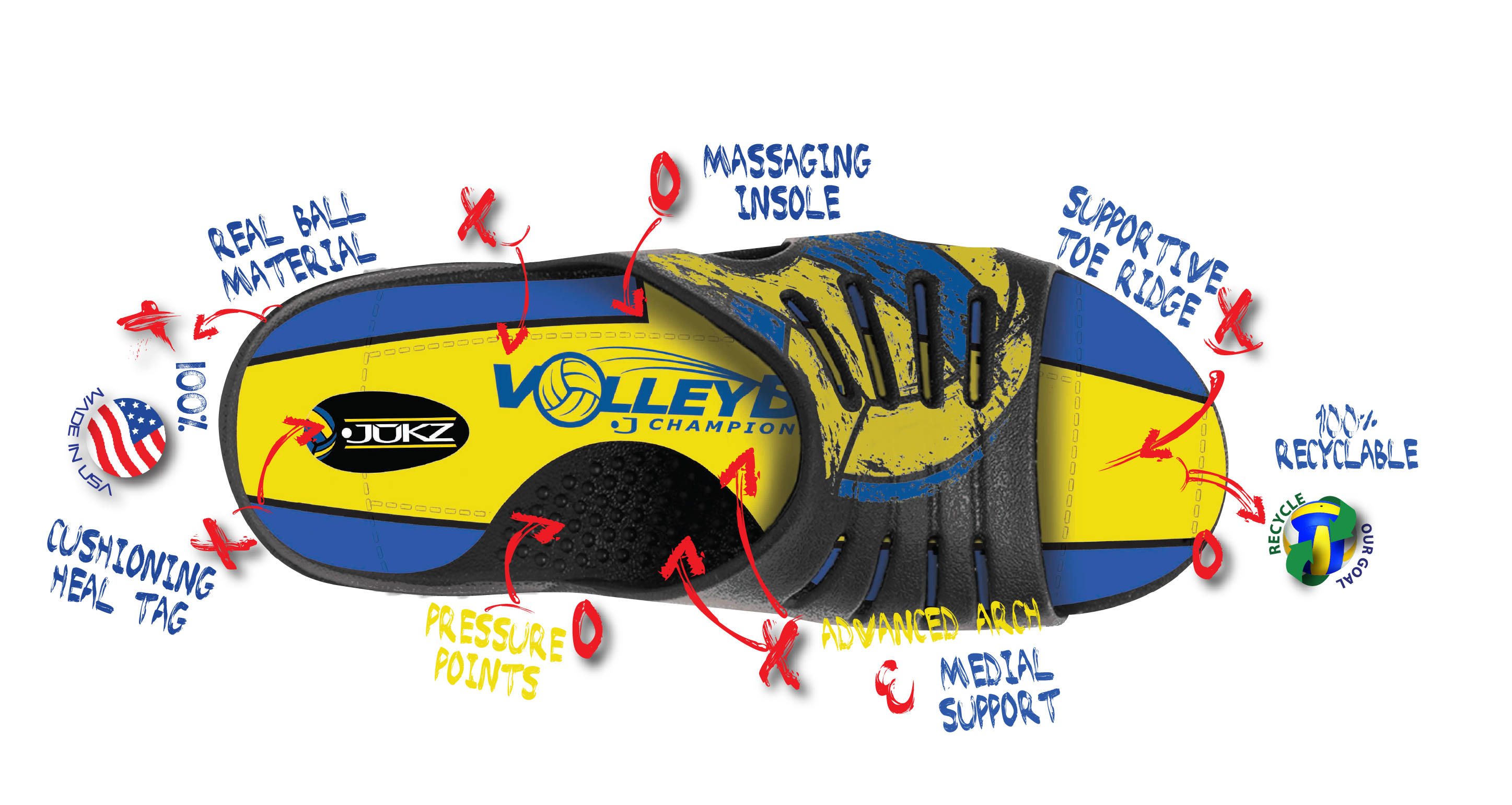 Cac Mustangs Volleyball Slide - Jukz Sports Kst-vb01-ml Kansas (2894x1541)