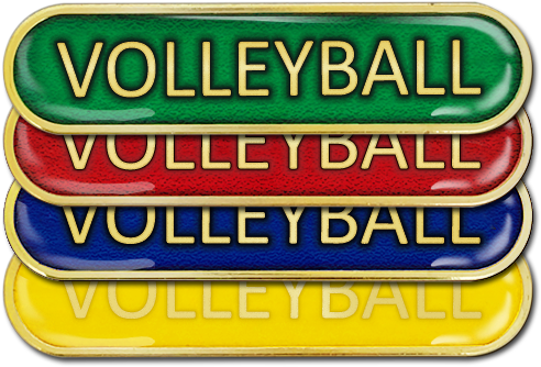 Volleyball Bar Badge By School Badges Uk - School Badges Uk (500x500)