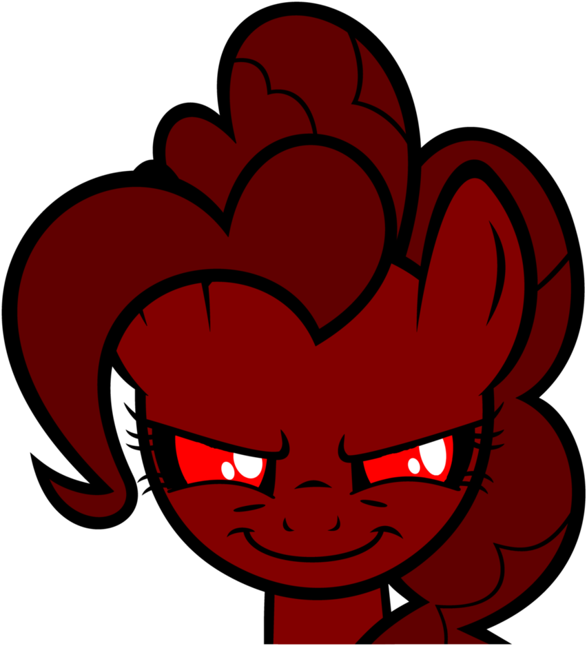 Evil Insane Pinkie Pie By Waleedtariqmmd - Mlp Pinkie Pie Exe (852x937)