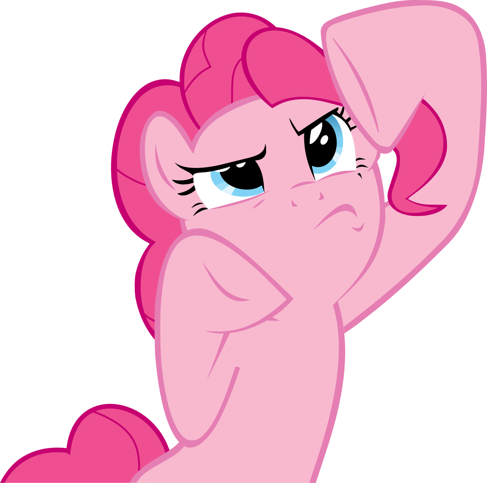 Pinkie Pie Adjusting Clouds By Crisx3 Pinkie Pie Adjusting - Cartoon (1600x1584)