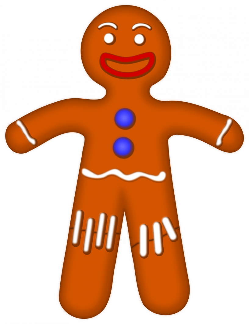 Ginger Bread Man Png (817x1061)