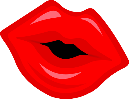 Big Lips Clipart - Clip Art (414x319)