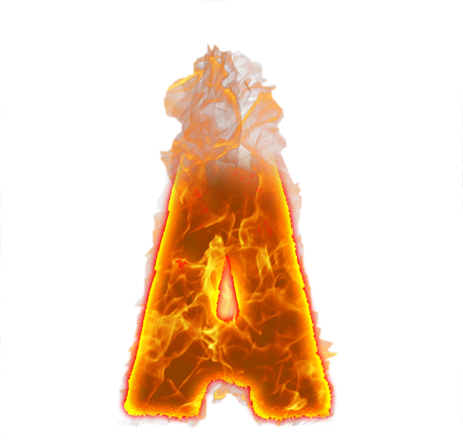 Letter Fire Clip Art - Alphabet (1500x1500)