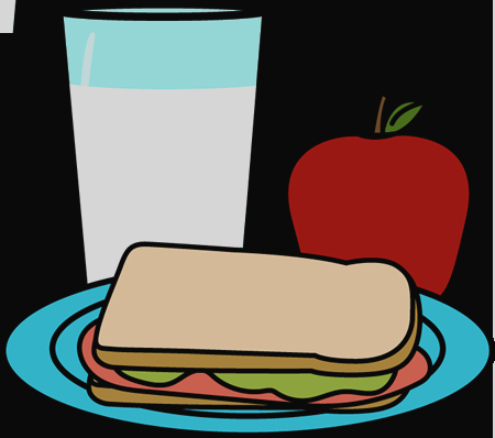 School Lunch Clip Art Cute Lunch Time Clipart - Clipart Art Lunch (450x398)