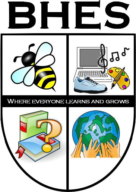 Logo Beecher Hills Elementary School - Personal Design Labels Bumblebee (726x840)