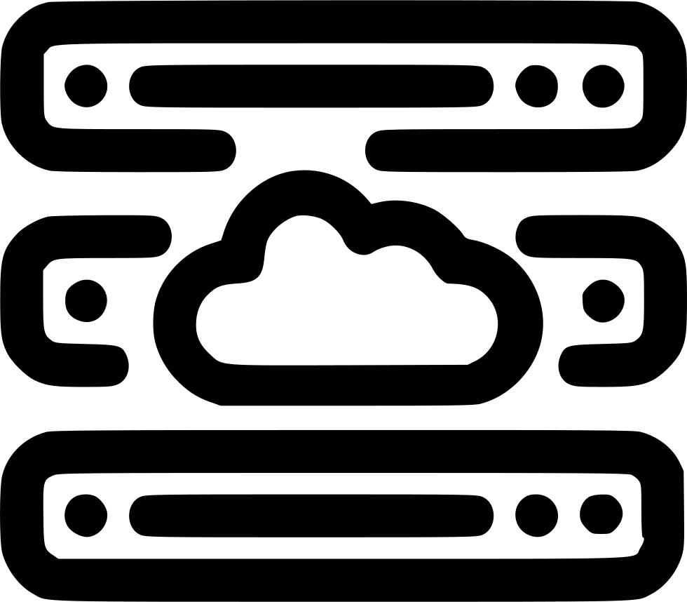 Cloud Server Clipart Svg - Server (980x858)