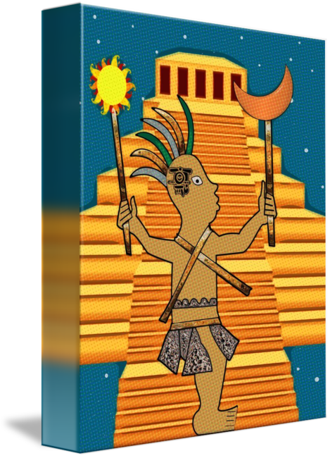 "mayanpop" By Sharon Sims - Illustration (469x650)