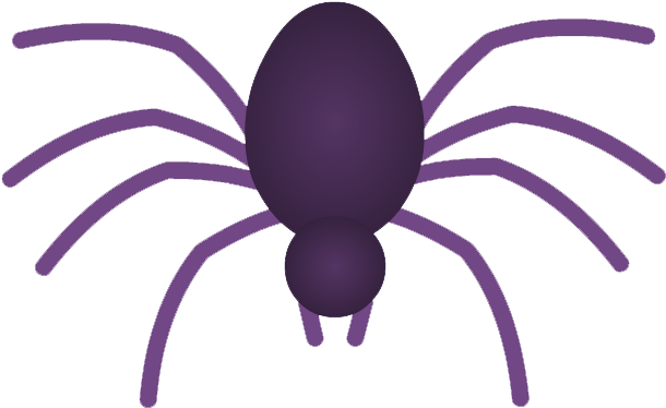 Arachnid Clipart Purple Spider - Purple Spider Transparent (714x494)