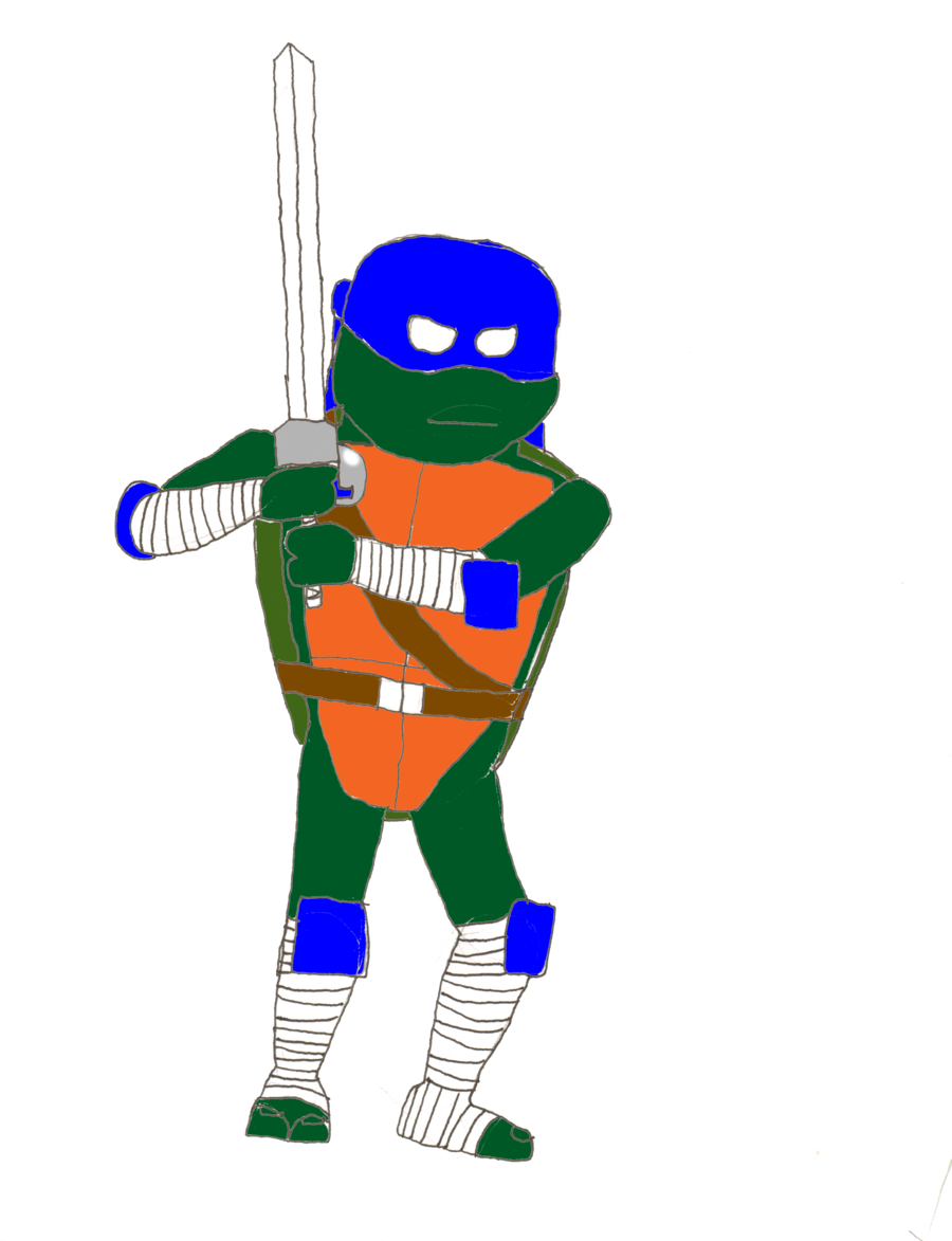 Ninja Turtles Next Mutation Leonardo By Tmntony - Leonardo Da Vinci (900x1173)
