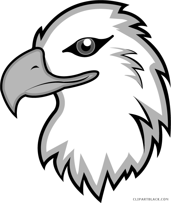 Eagle Small Animal Free Black White Clipart Images - Bald Eagle Clip Art (600x709)