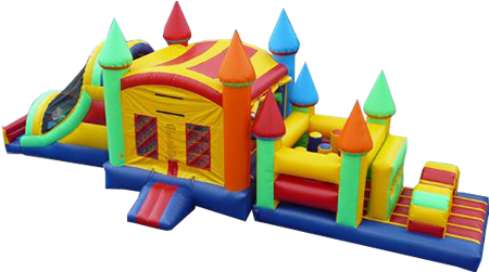 Crayon Bouncer With Wet Slide Daily Rate - Inflatable (690x250)