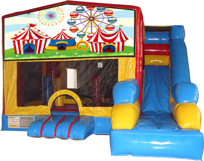 7 In 1 Carnival Bounce House And Slide - Carnival Themed Bounce House (720x600)