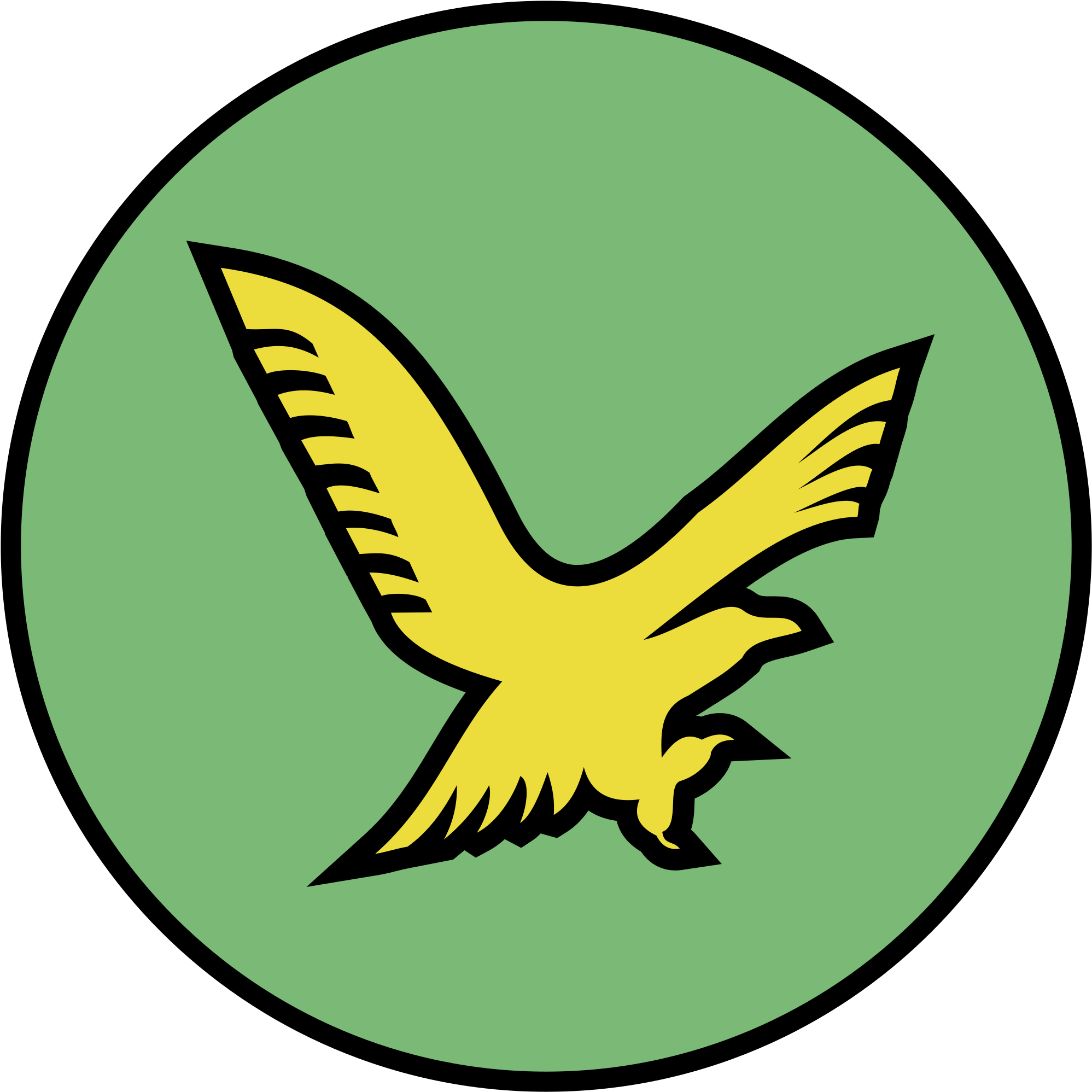 Gold Eagle Logo Black And White - Emblem (2400x2400)